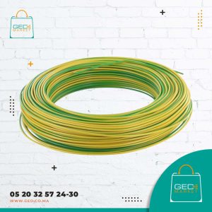 Cable U500V 1.5 Vert-Jaune